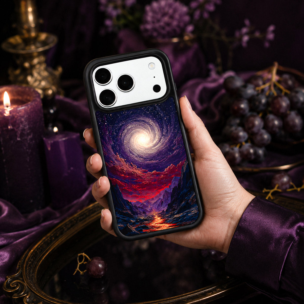 Purple Designer MagSafe Case – Cosmic Vortex | MagSafe — view 2