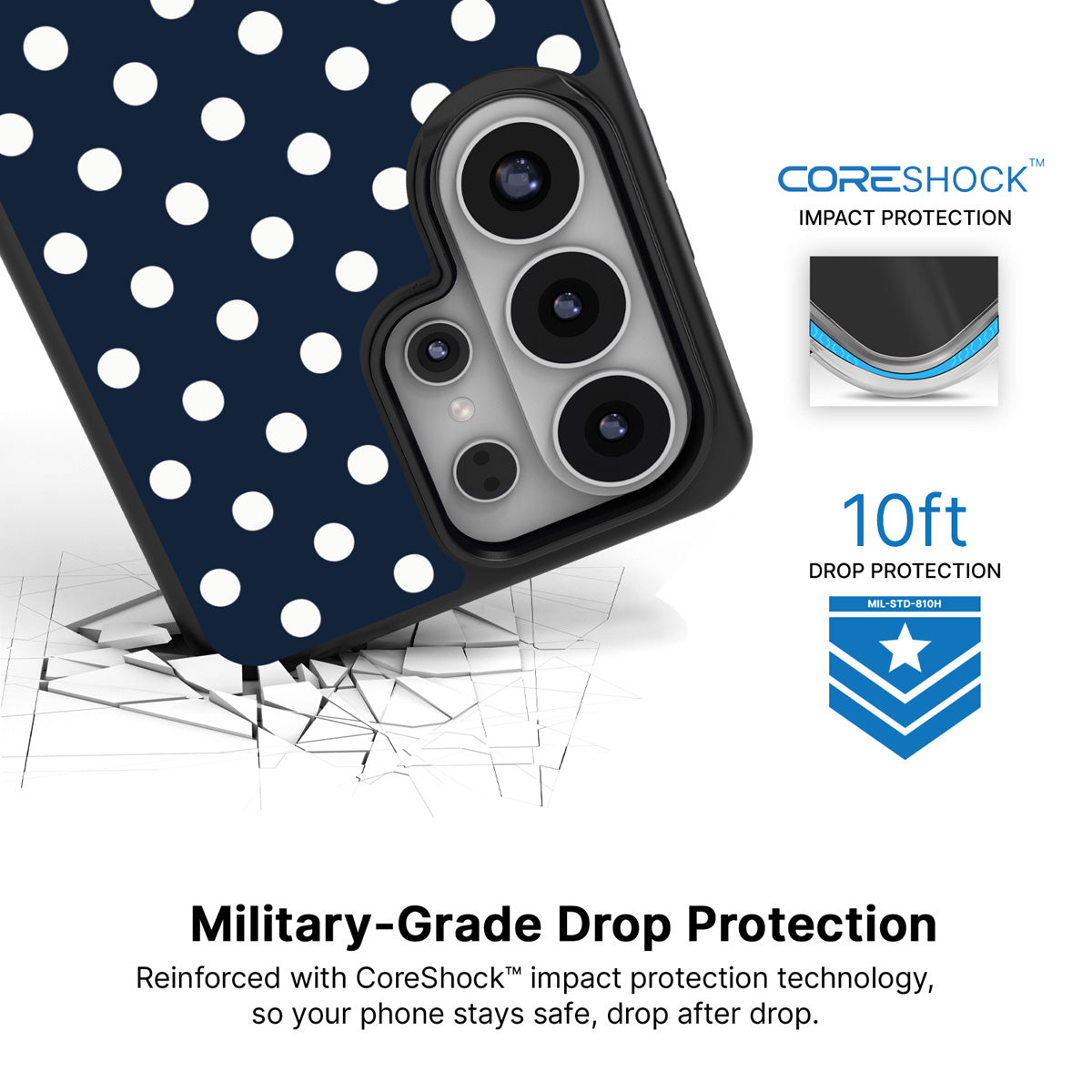 Deep Sea Samsung Galaxy S26 Ultra case with 10ft military-grade drop protection