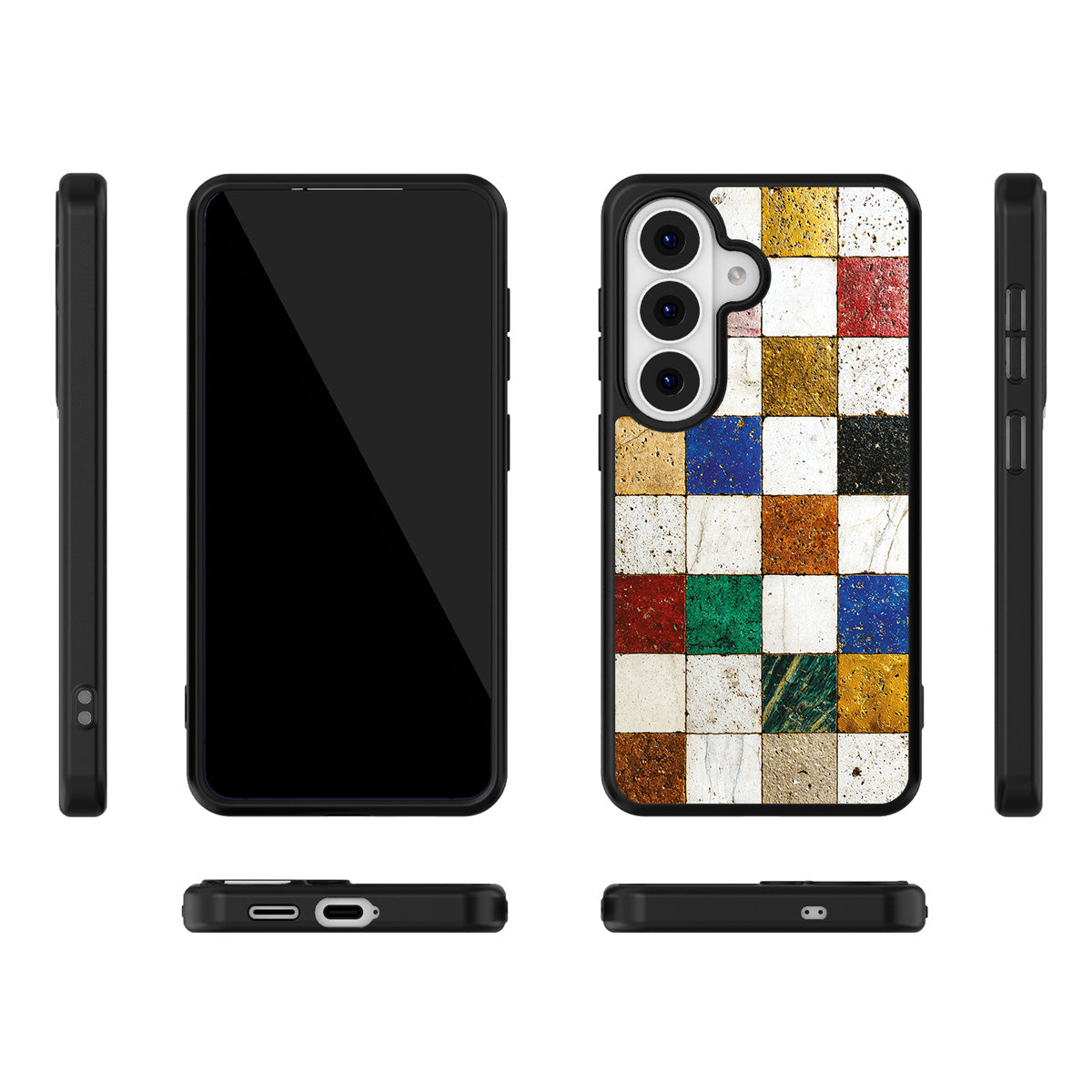 Heritage Mosaic Samsung Galaxy S26 Plus case – multi-angle view