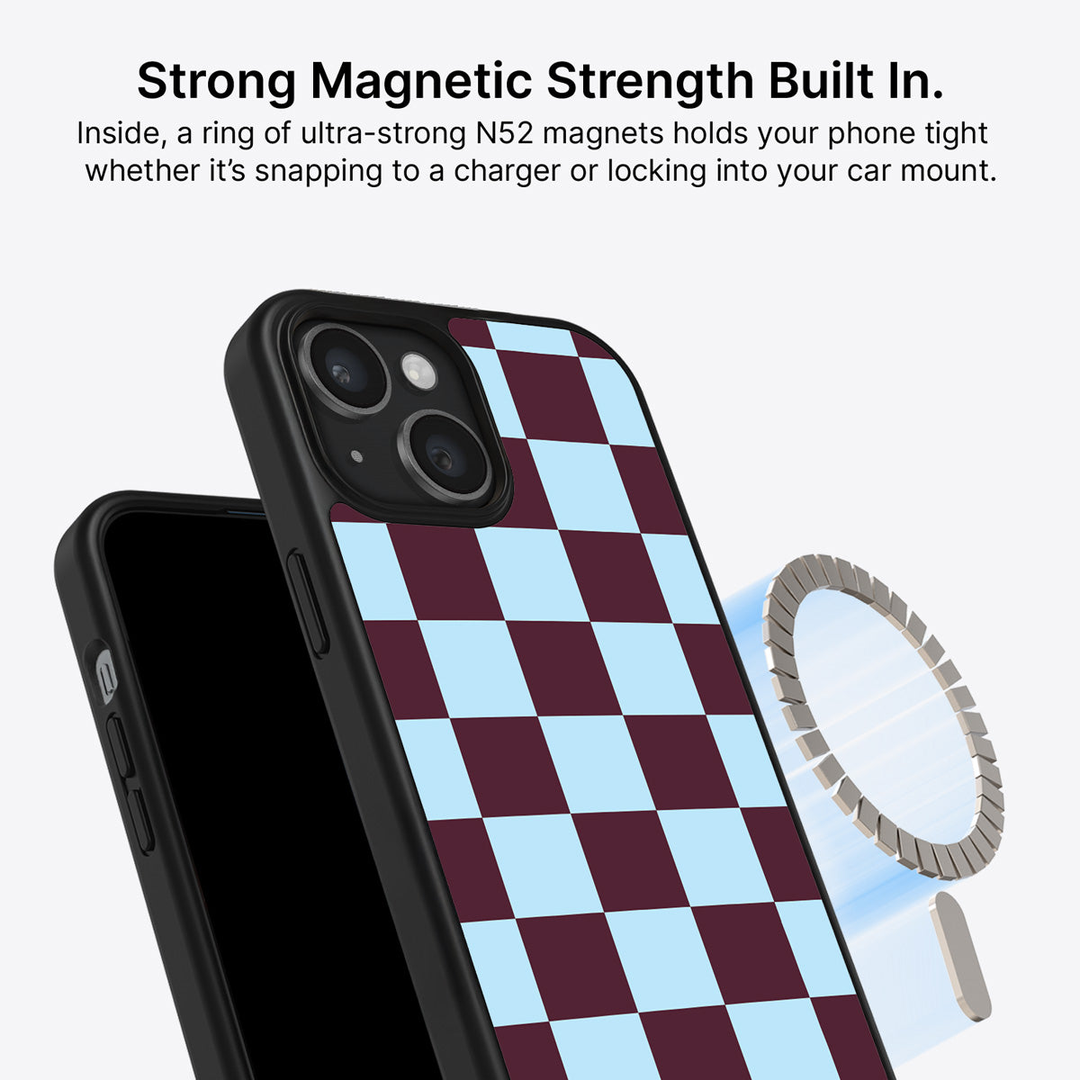 iPhone 13 MagSafe case – Cabernet Tile design