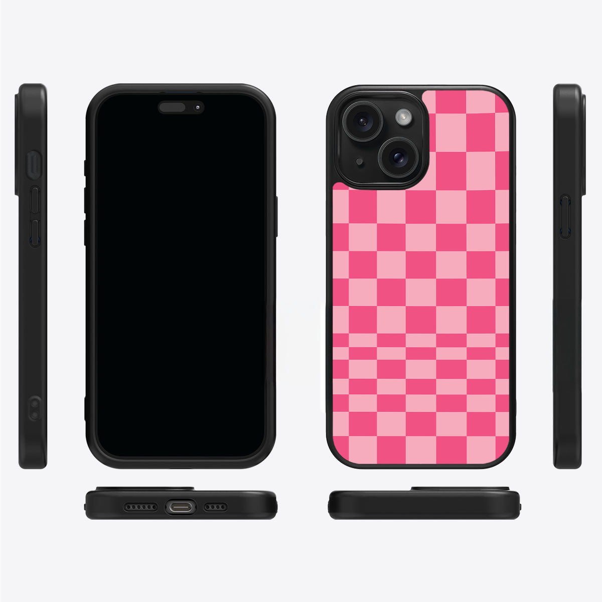 Candy Check iPhone 13 case cover – multi-angle view