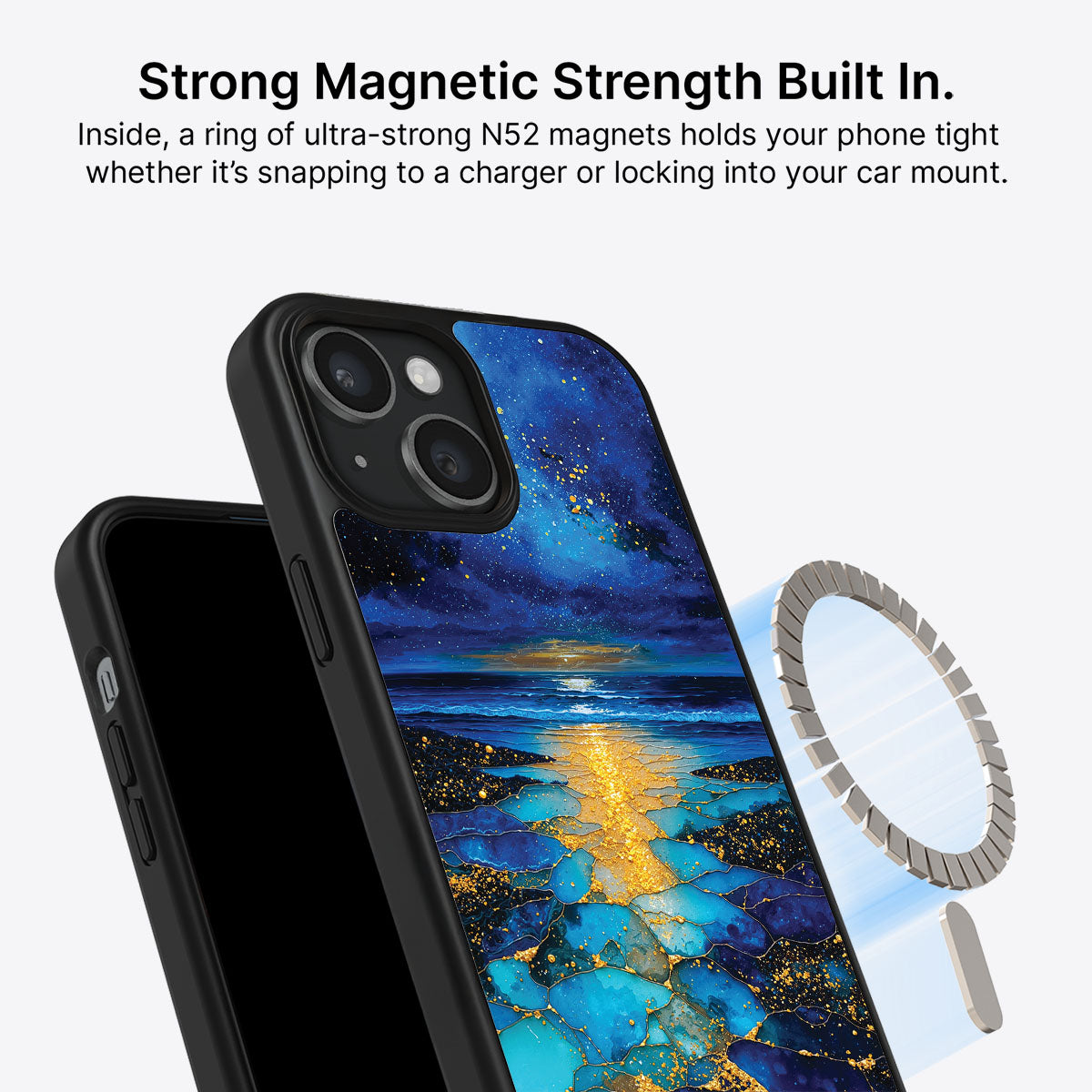 iPhone 13 Case with MagSafe – Cosmic Seascape