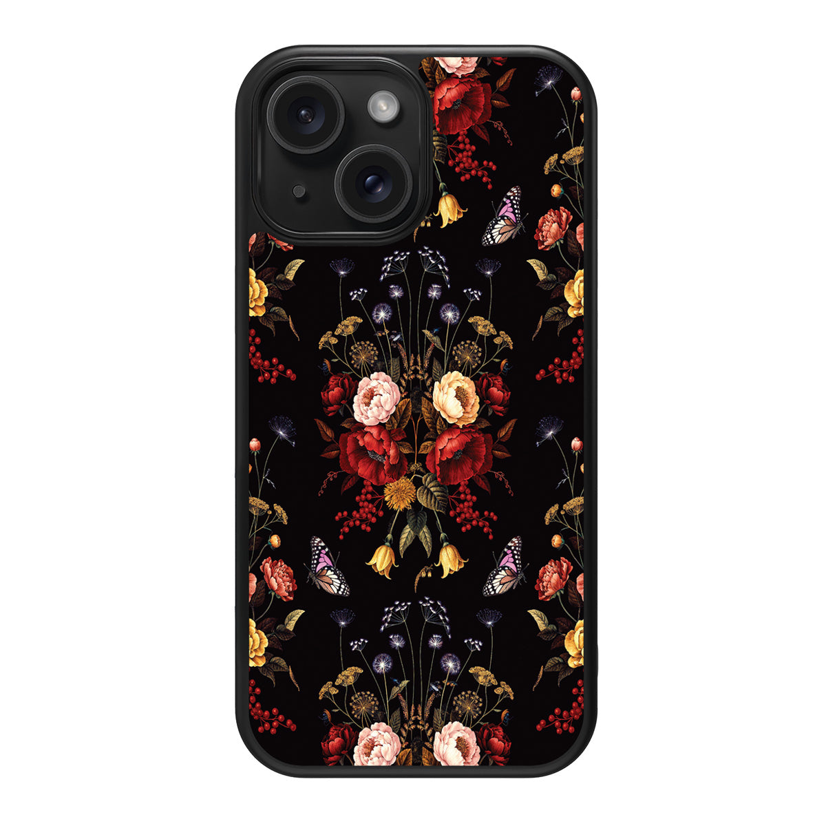Kelmscott Bloom design back view – iPhone 13 case