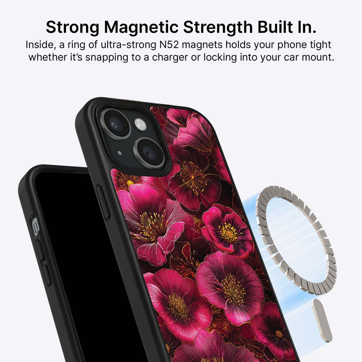 iPhone 13 Case with MagSafe – Ruby Flora