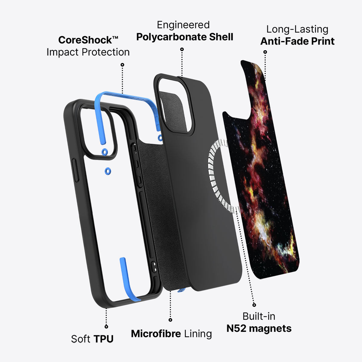 Cosmic Flare - iPhone 13 Pro Case #case type_core (magsafe)