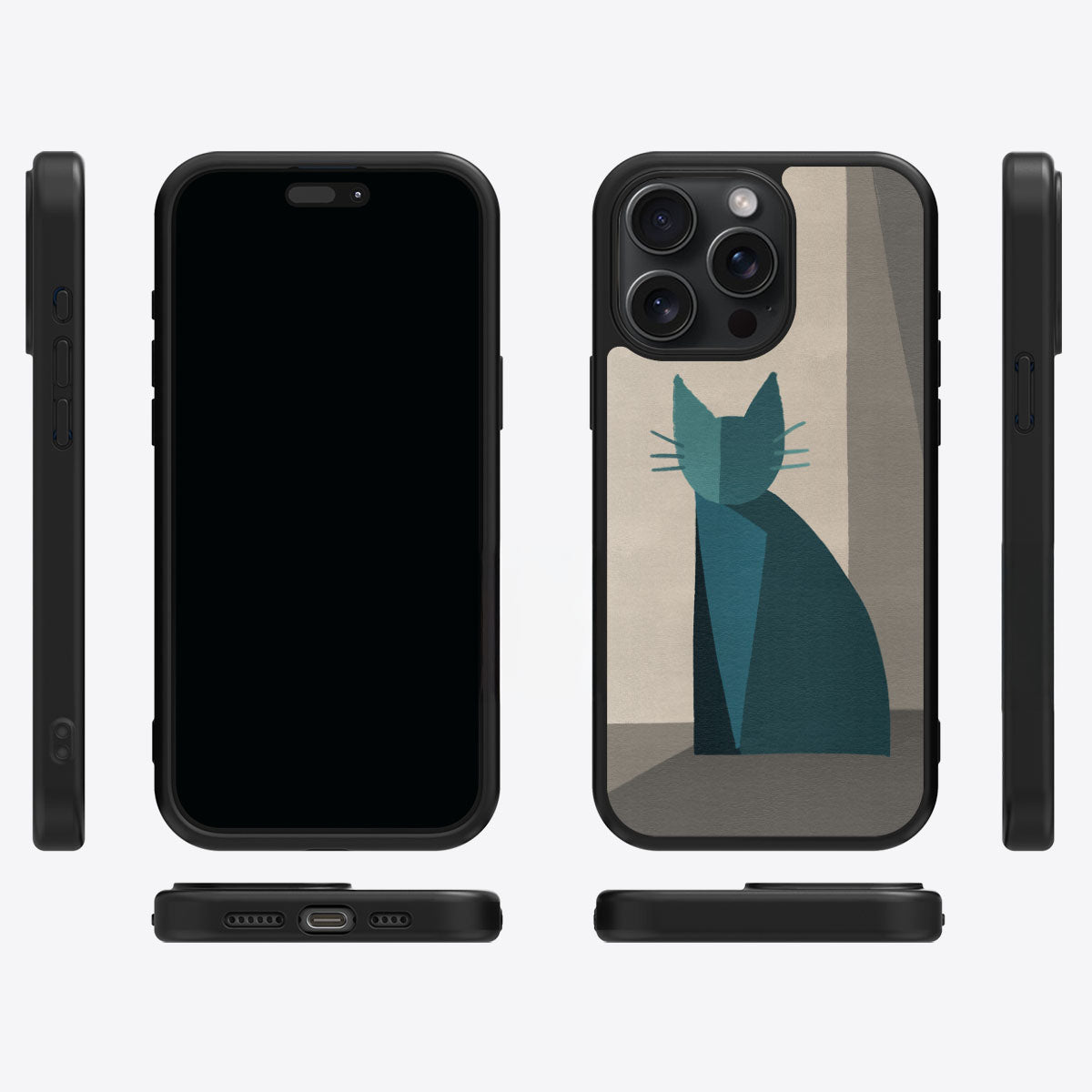 Cubist Feline - iPhone 13 Pro Case #case type_core (magsafe), #case type_core (non magsafe)