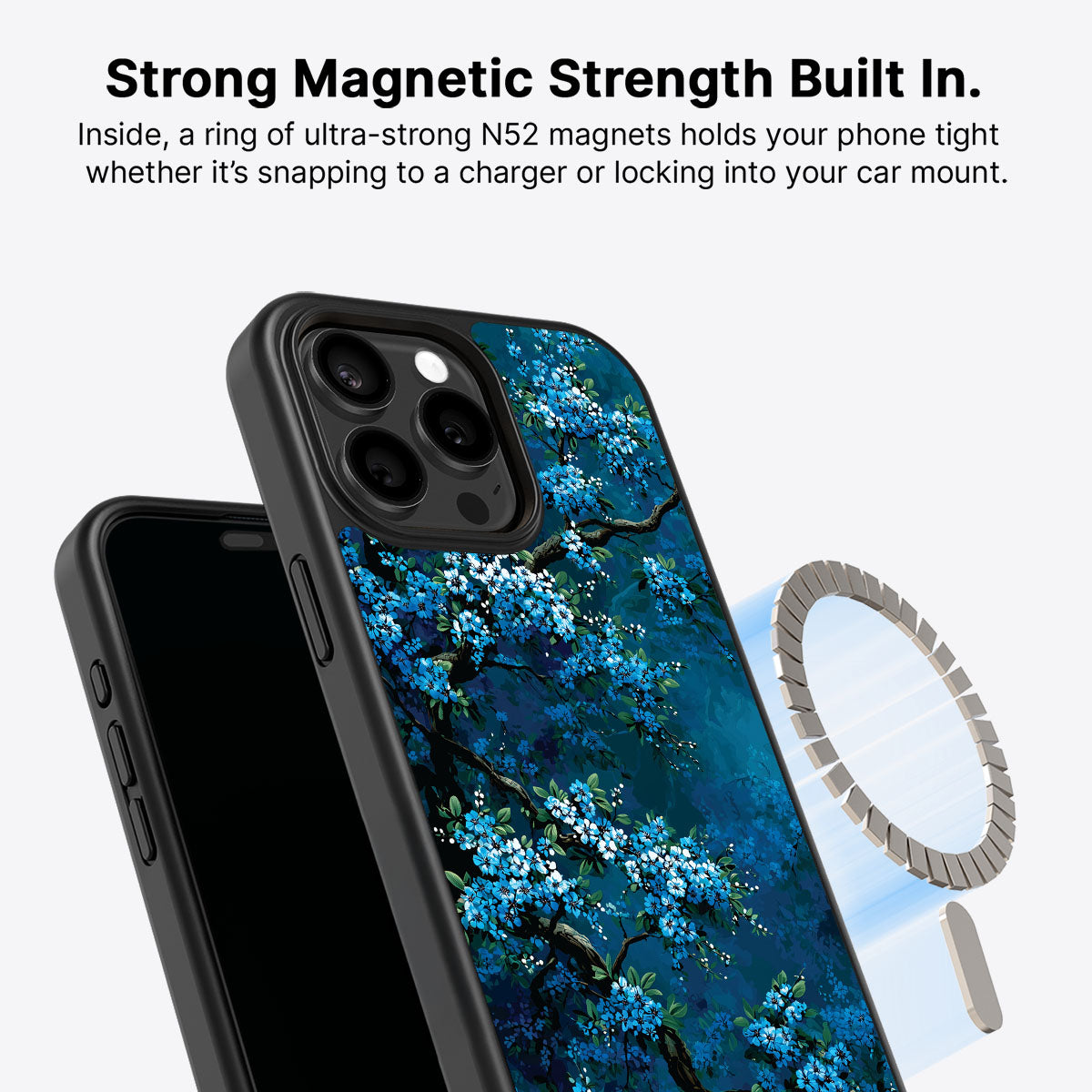 Moonlit Petals - iPhone 13 Pro Case #case type_core (magsafe)