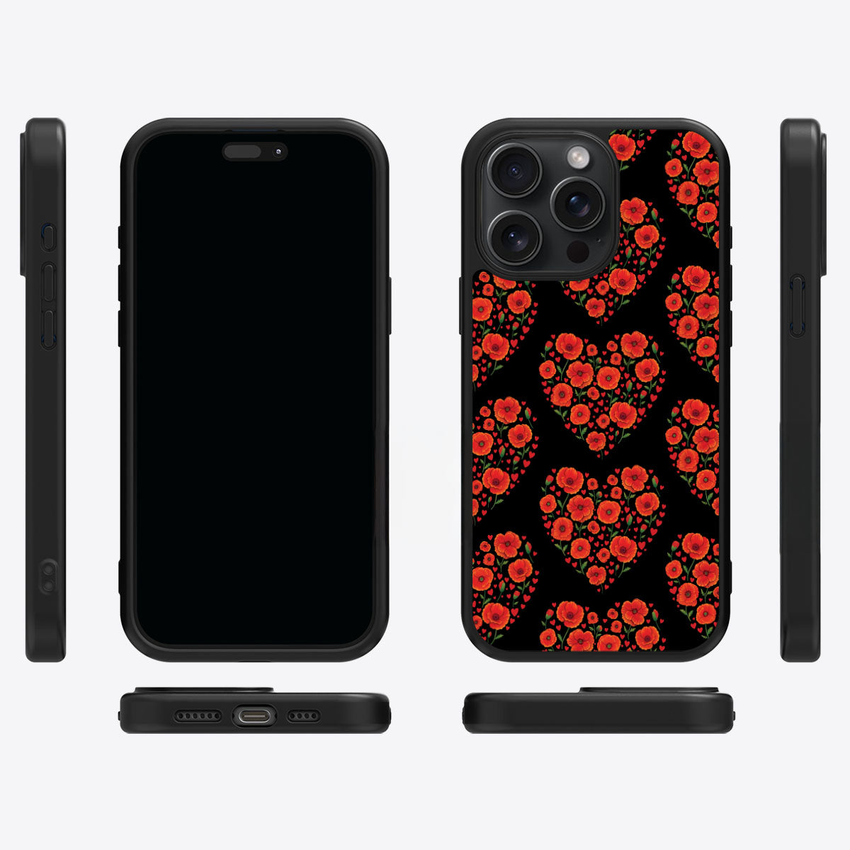 Poppy Heart - iPhone 13 Pro Case #case type_core (magsafe), #case type_core (non magsafe)