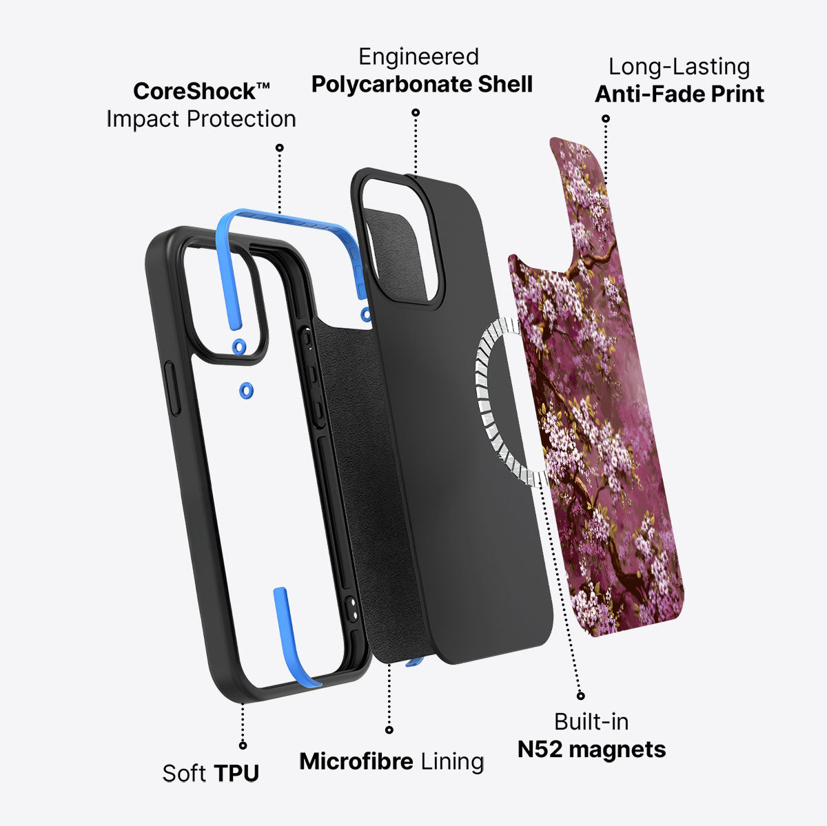 Rose Whisper - iPhone 13 Pro Case #case type_core (magsafe)