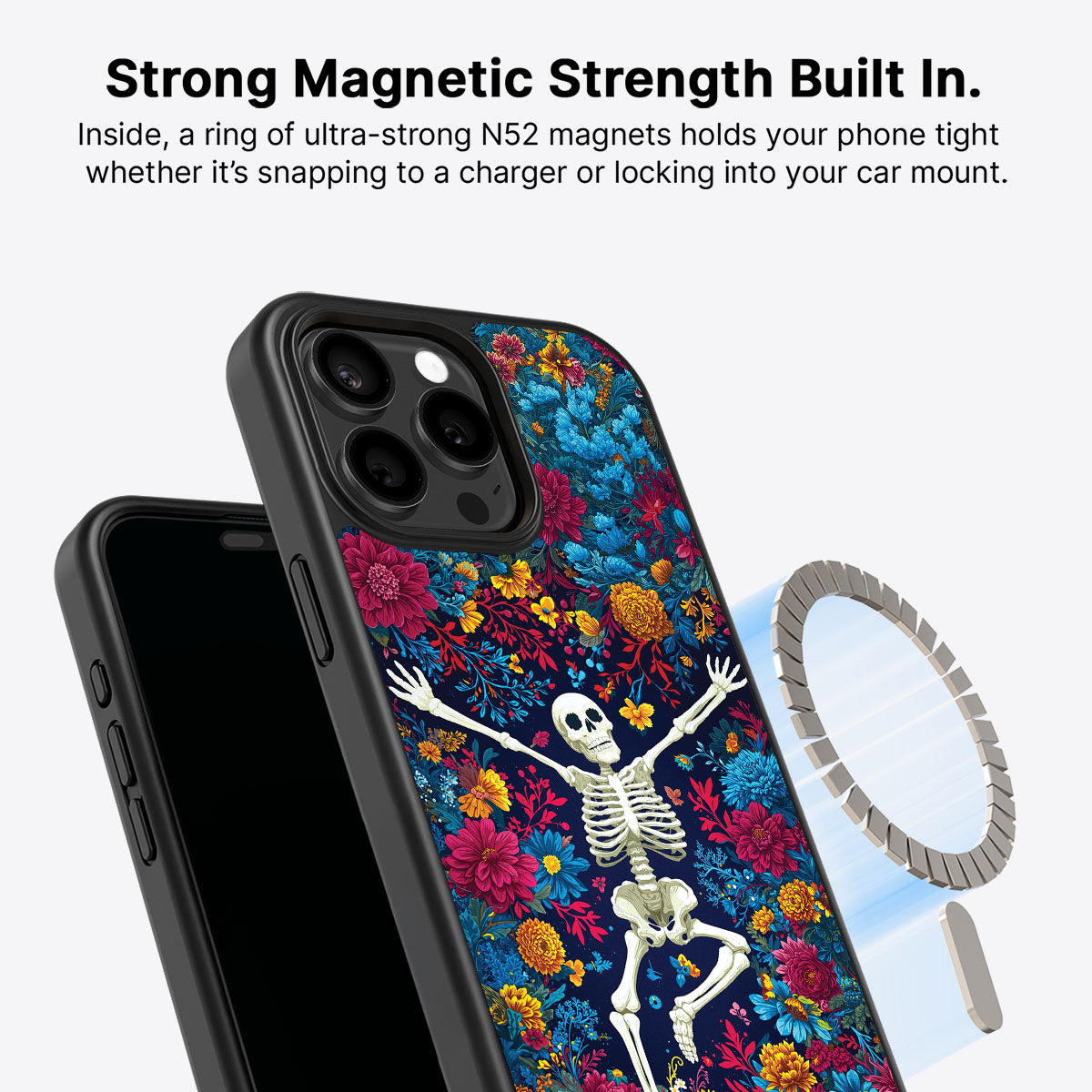 iPhone 13 Pro Case with MagSafe – Skeleton Garden