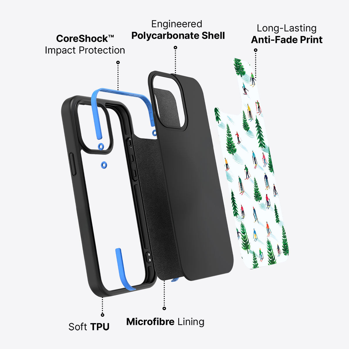 Ski Club - iPhone 13 Pro Case #case type_core (non magsafe)