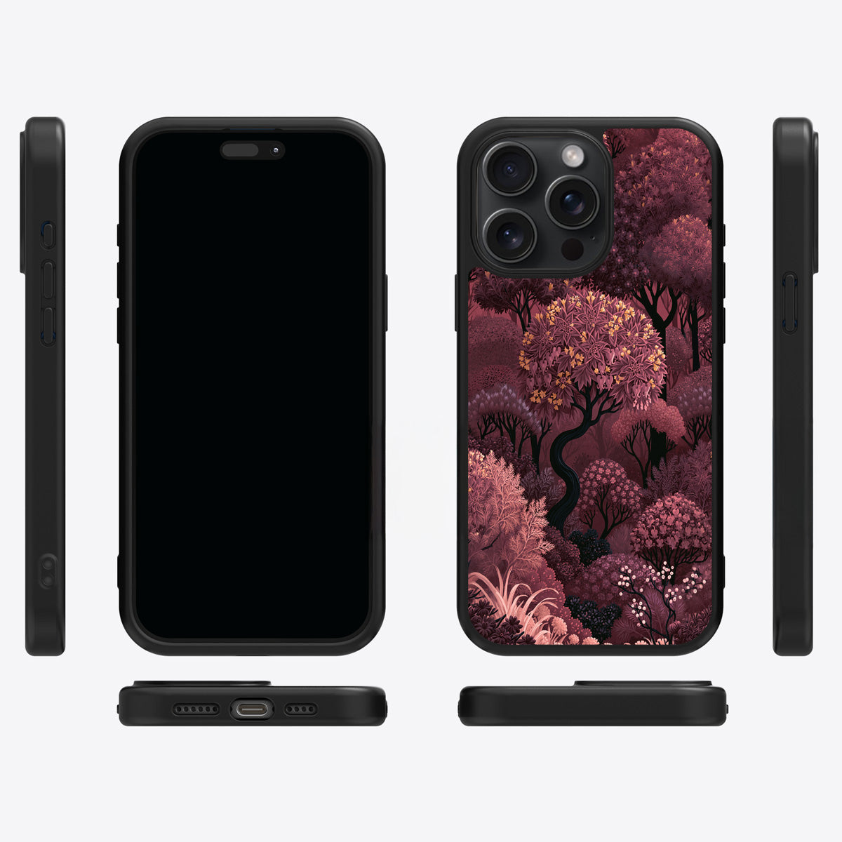 Velvet Reverie iPhone 13 Pro case cover – multi-angle view