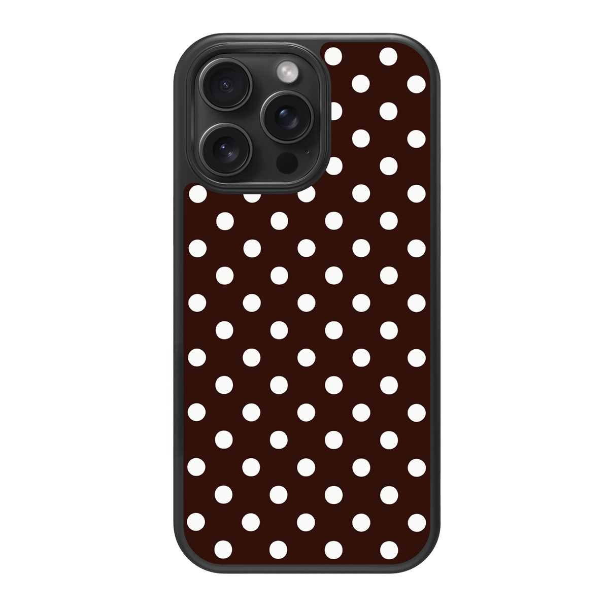 Cocoa Confetti design back view – iPhone 13 Pro Max case