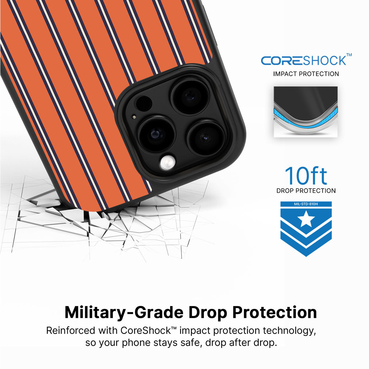 Flared Orange - iPhone 13 Pro Max Case #case type_core (magsafe), #case type_core (non magsafe)