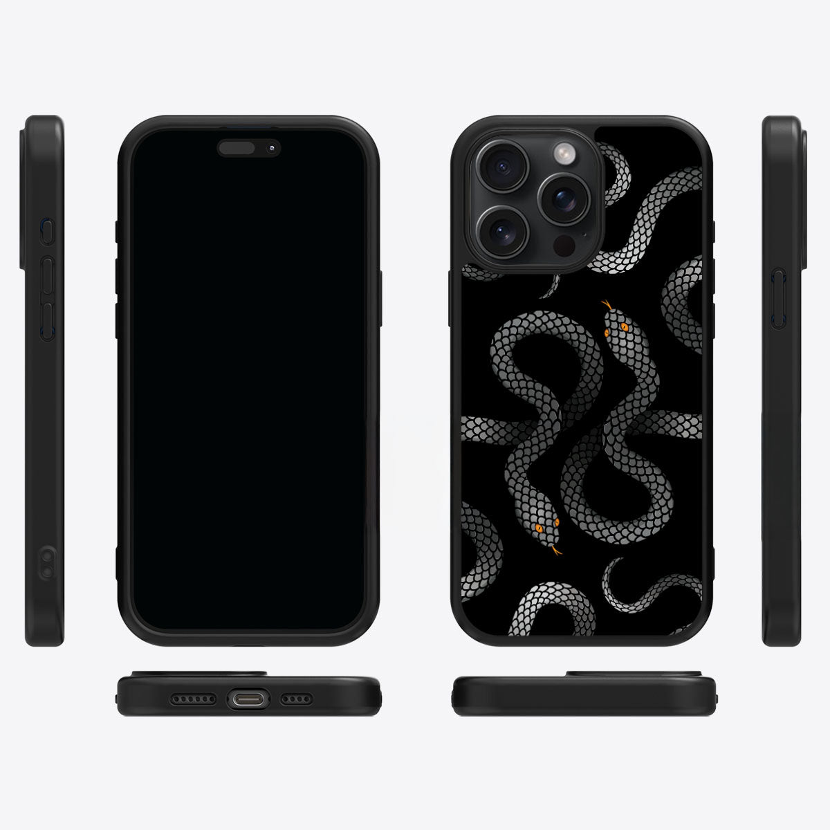 Noir Serpent - iPhone 13 Pro Max Case #case type_core (magsafe), #case type_core (non magsafe)