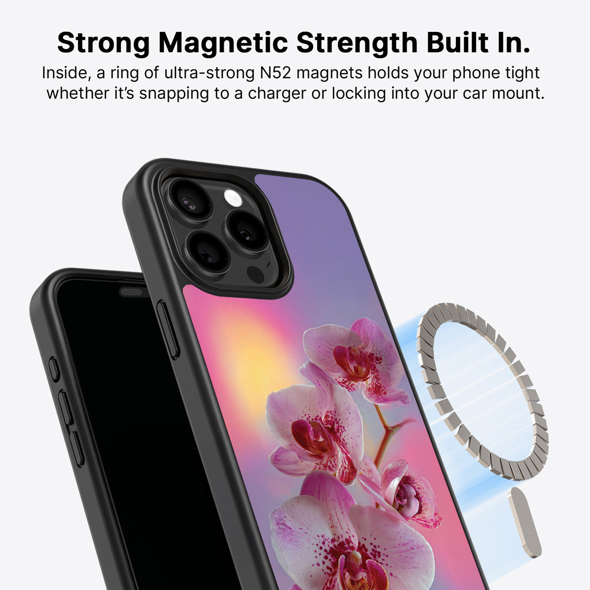 iPhone 13 Pro Max MagSafe case – Orchid Dream design