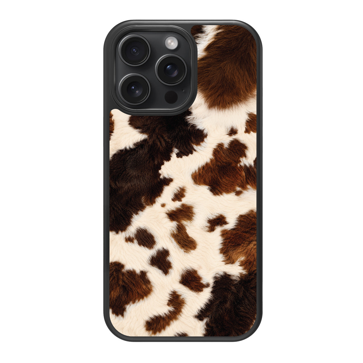 Cowhide Designer iPhone 13 Pro Max Case – Swiss Cow | MagSafe