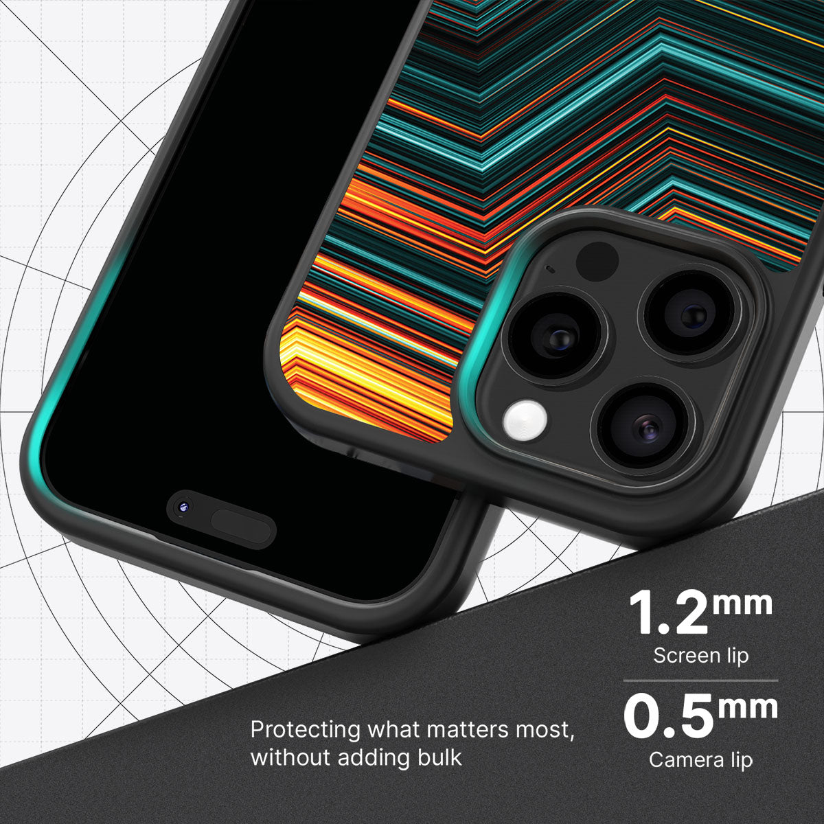 Techno Waves - iPhone 13 Pro Max Case #case type_core (magsafe), #case type_core (non magsafe)