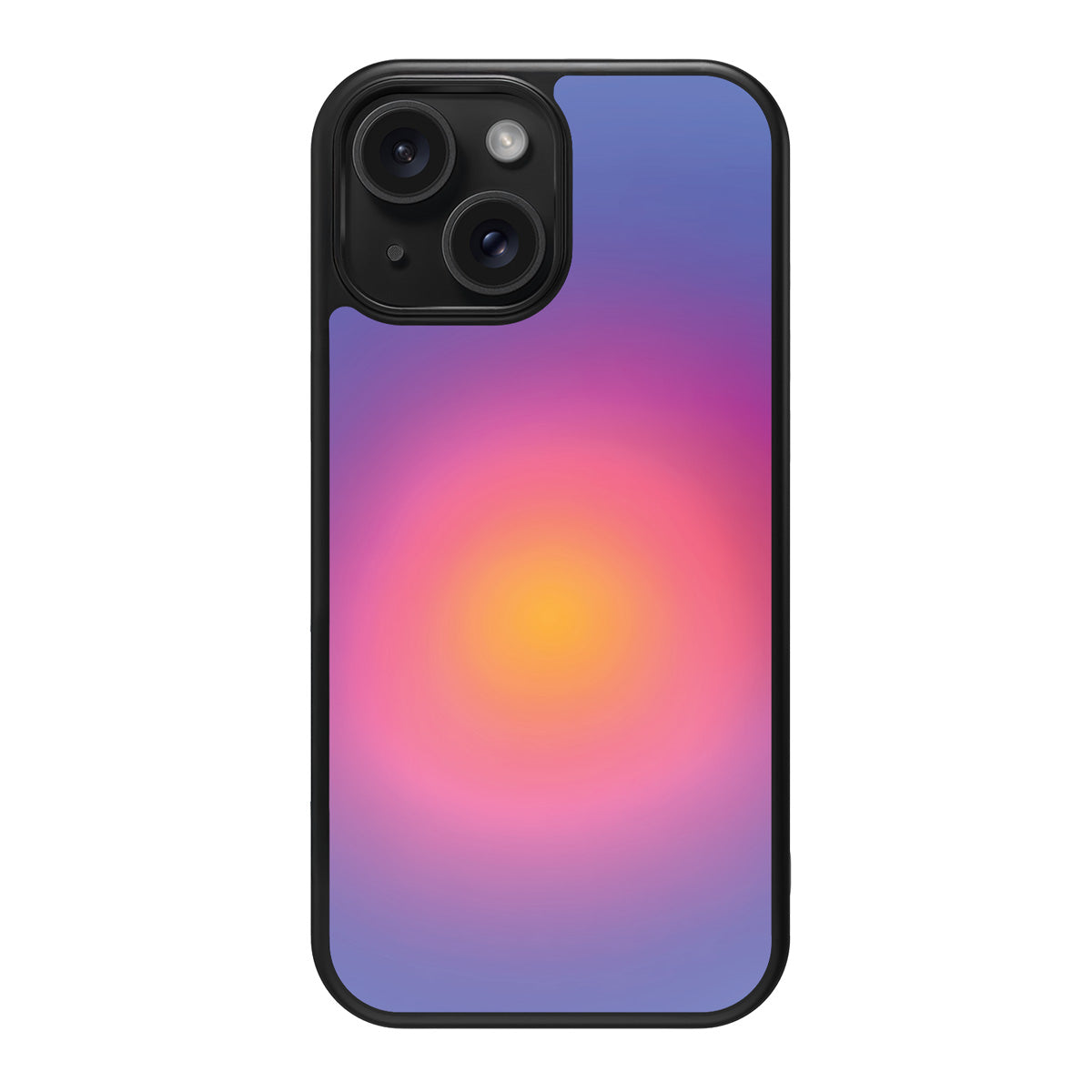 Aura Glow design back view – iPhone 14 case