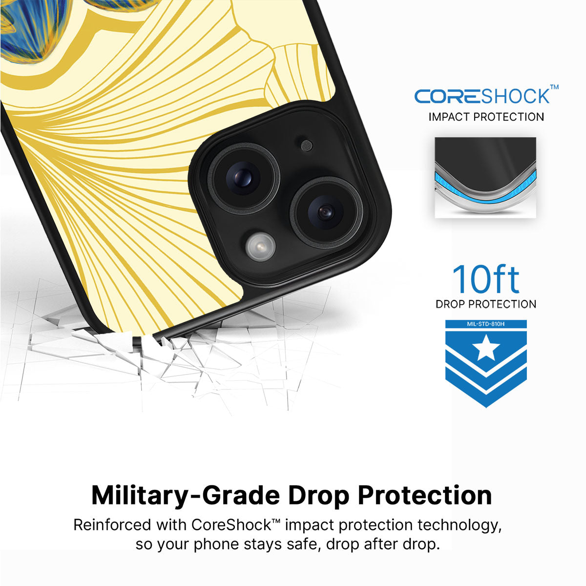 Blue Lotus - iPhone 14 Case #case type_core (magsafe), #case type_core (non magsafe)