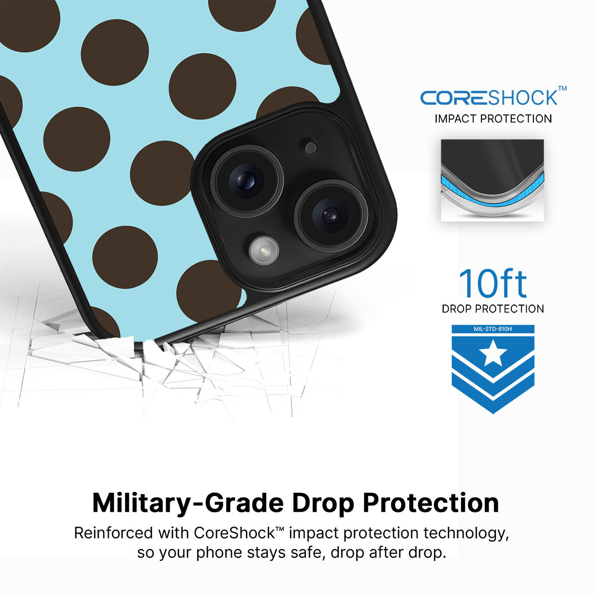 Blue Mocha - iPhone 14 Case #case type_core (magsafe), #case type_core (non magsafe)