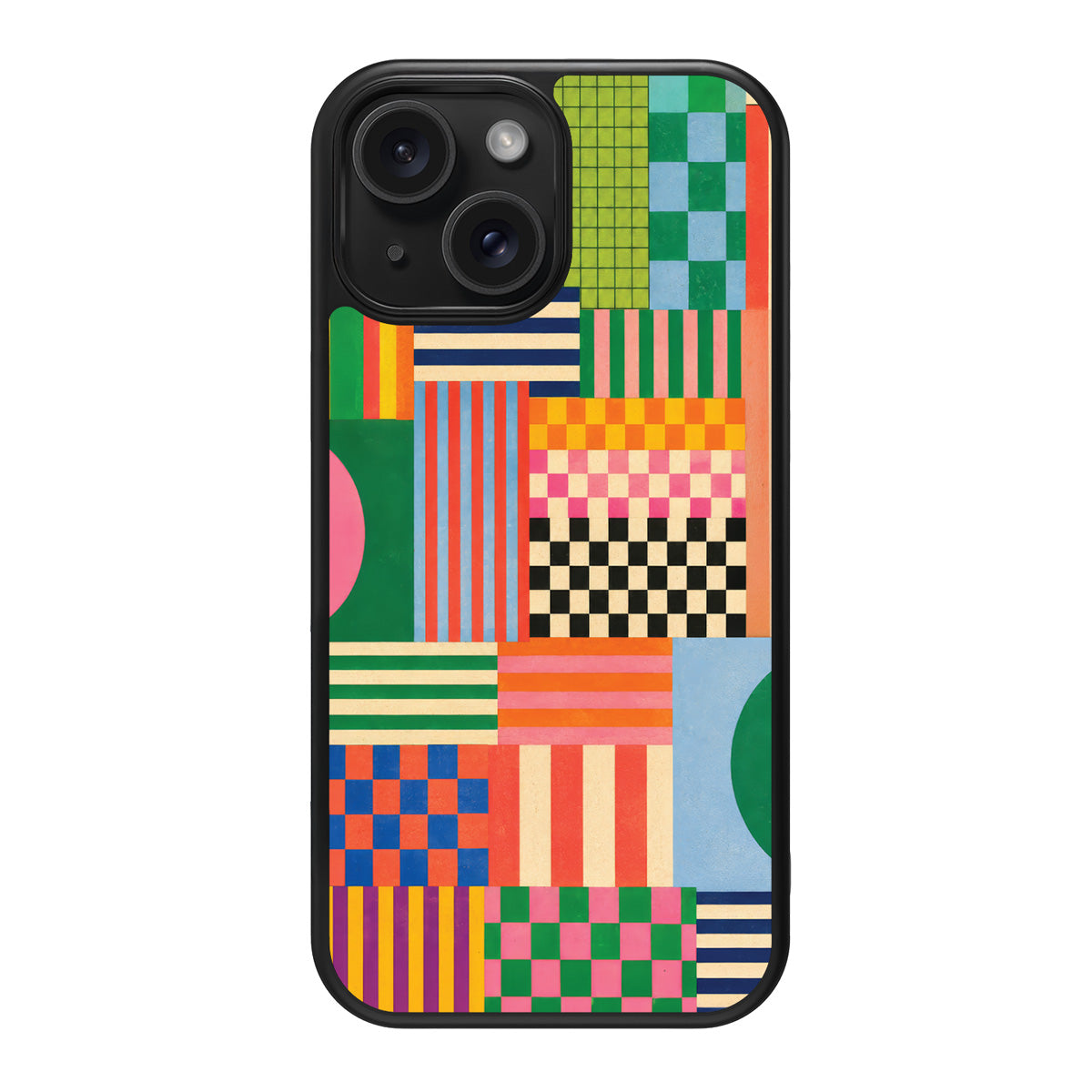 Carnival Quilt design back view – iPhone 14 case