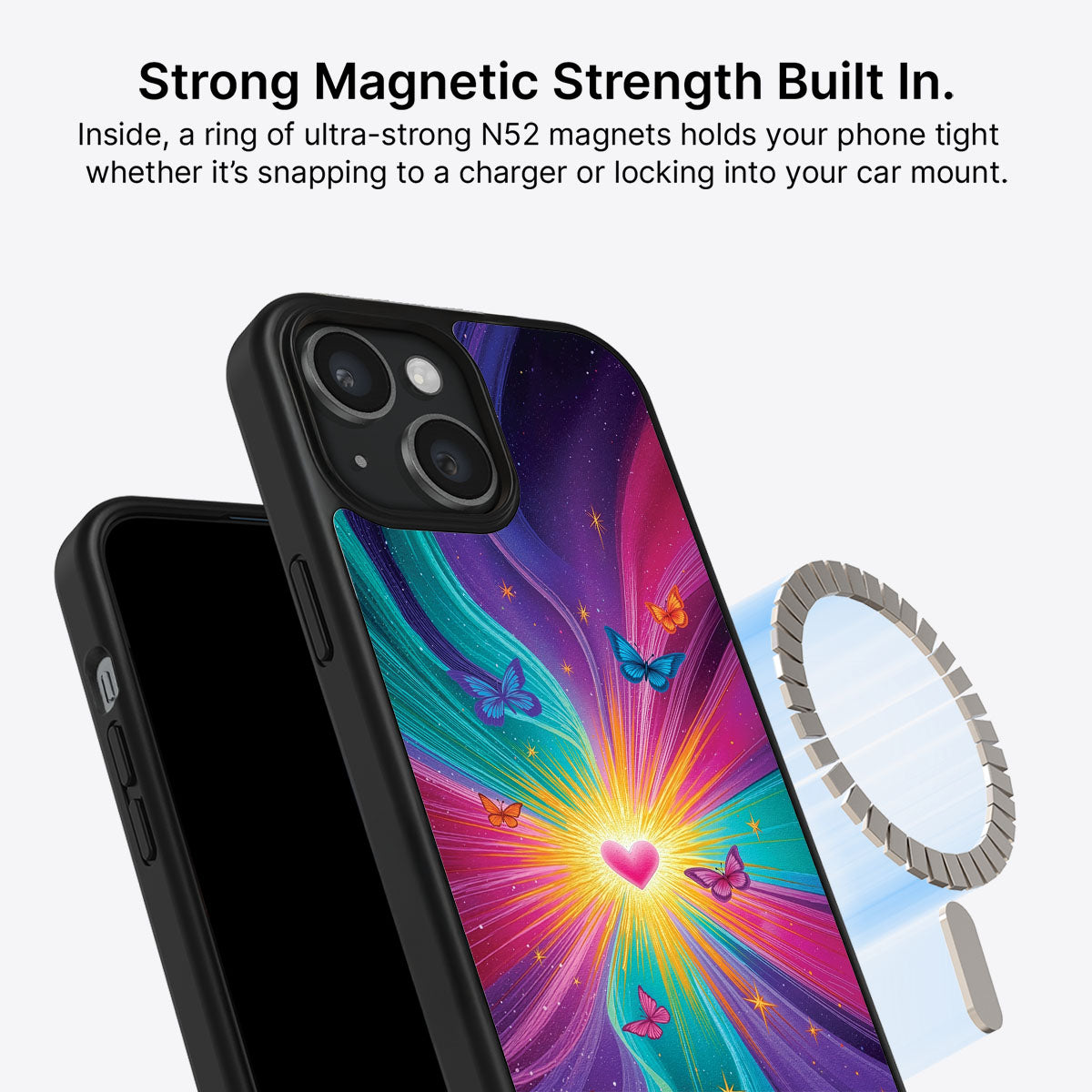 iPhone 14 Case with MagSafe – Cosmic Aura