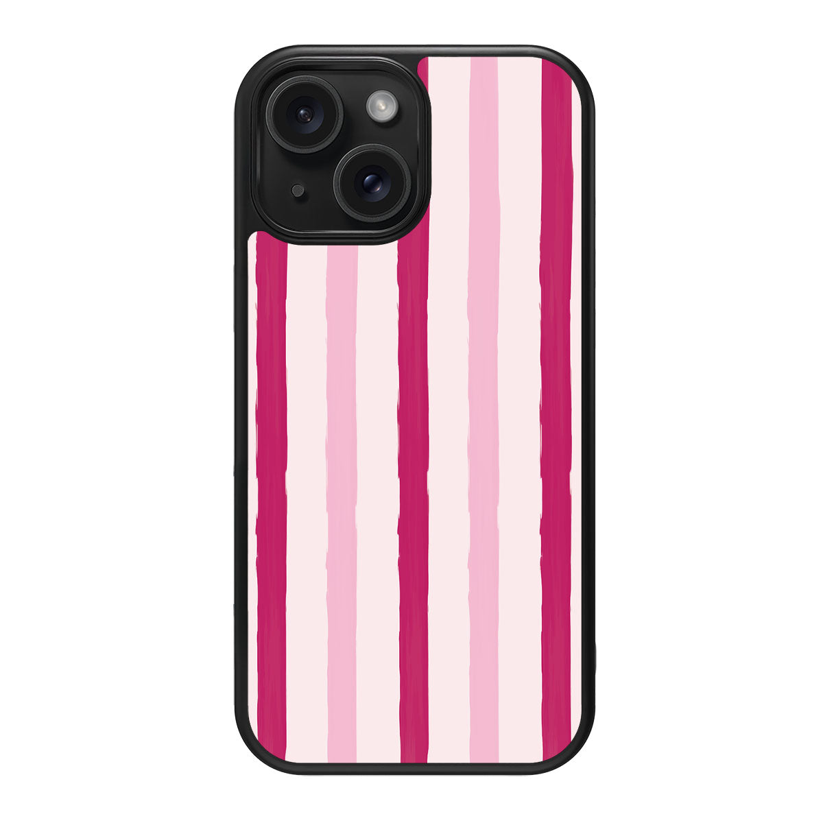 Pink Watercolor Stripes - iPhone 14 Case #case type_core (magsafe), #case type_core (non magsafe)