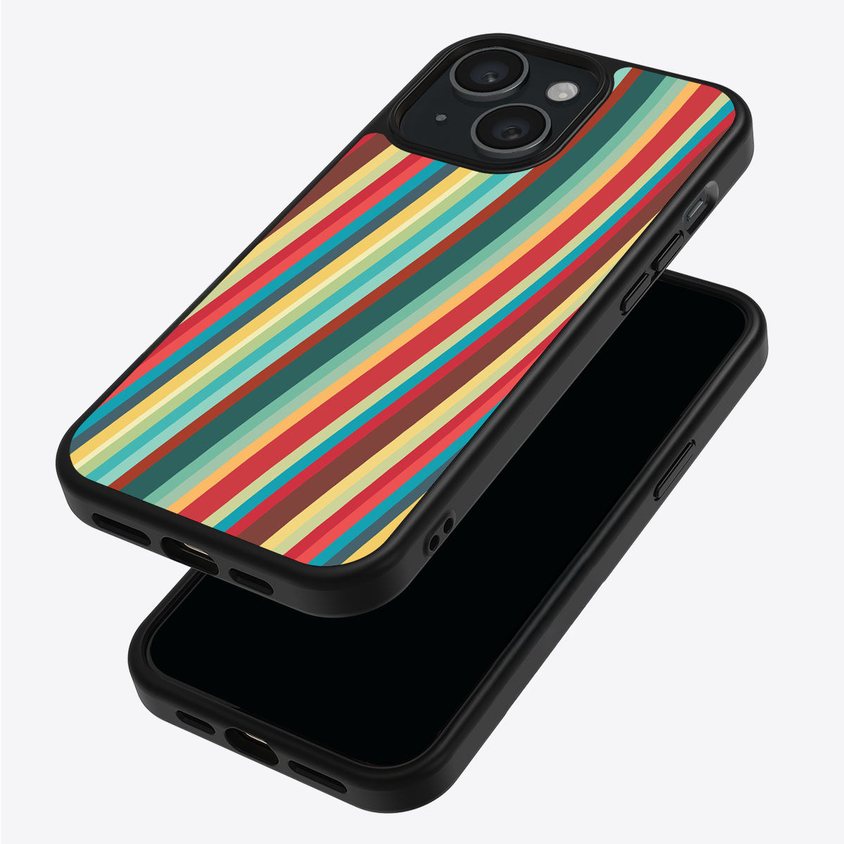 Retro Stripes - iPhone 14 Case #case type_core (magsafe), #case type_core (non magsafe)