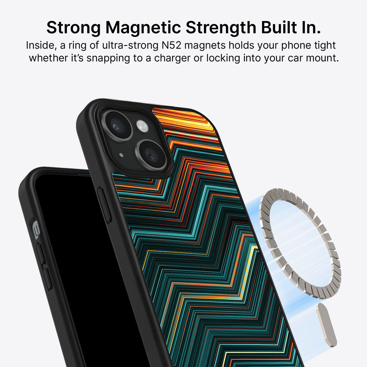 Techno Waves - iPhone 14 Case #case type_core (magsafe)