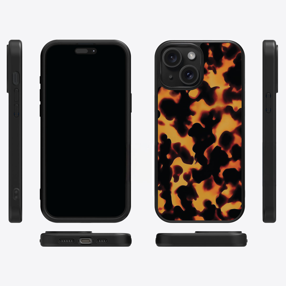 Animal Print Designer iPhone 14 Case – Tortoise Shell | MagSafe — view 7