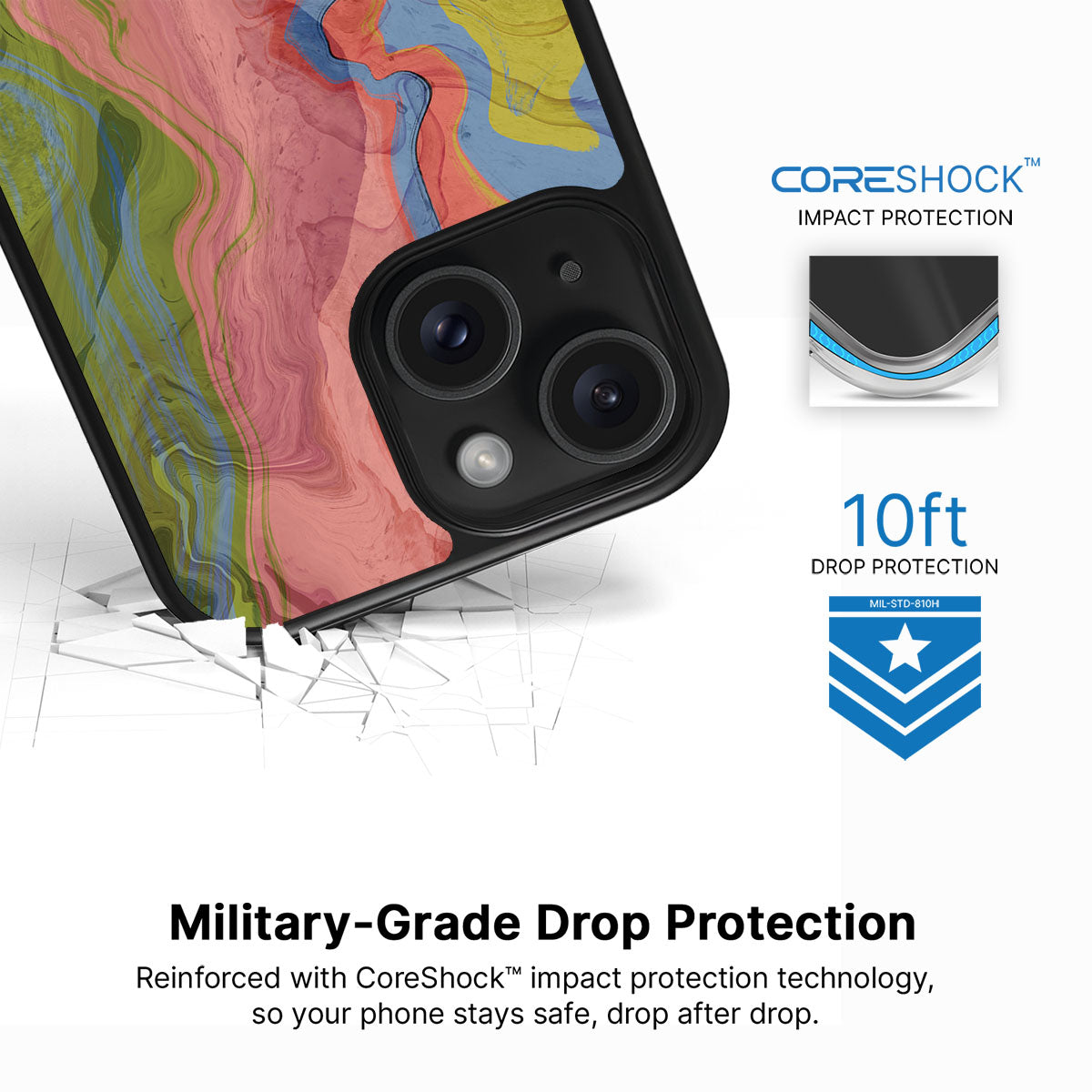 Coloured Rivers - iPhone 14 Plus Case, #case type_core (magsafe), #case type_core (non magsafe)