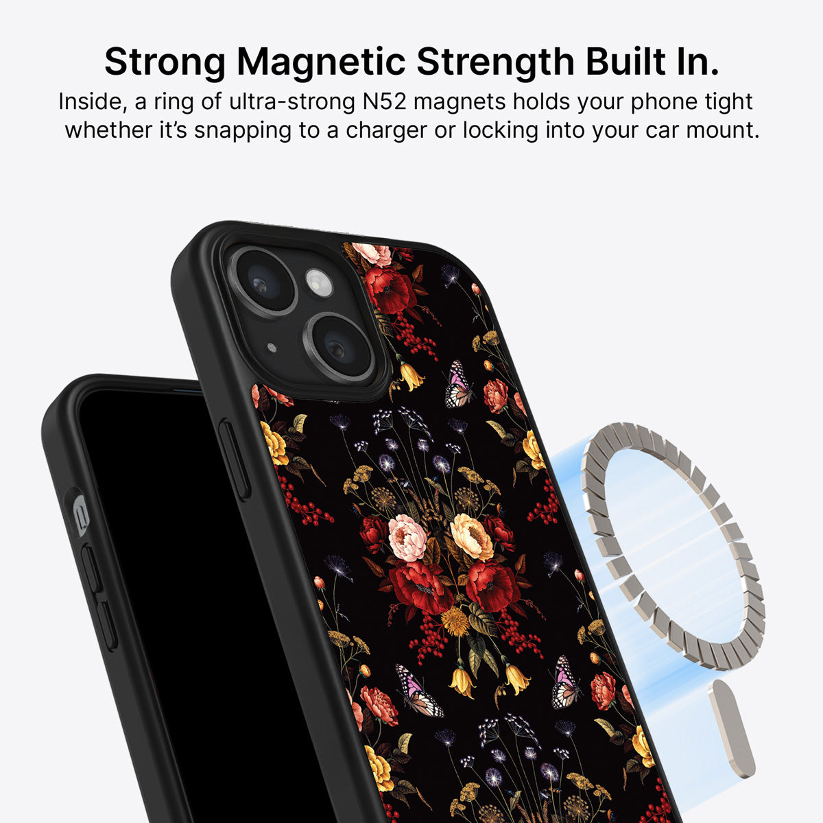 iPhone 14 Plus MagSafe case – Kelmscott Bloom design