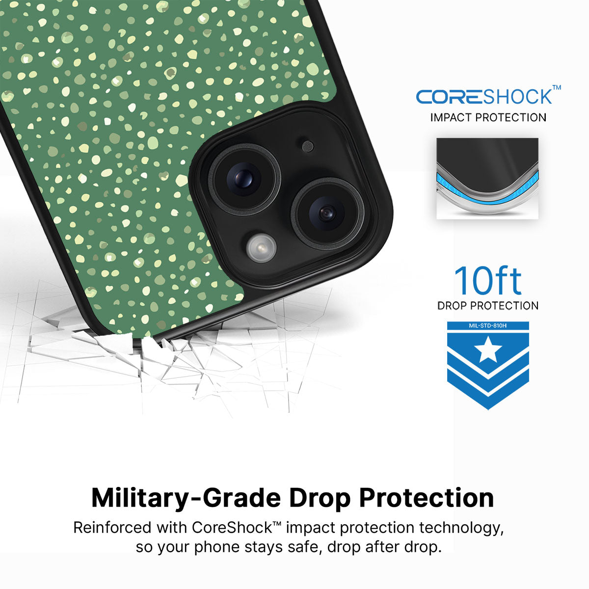 Moss Mosaic - iPhone 14 Plus Case #case type_core (magsafe), #case type_core (non magsafe)