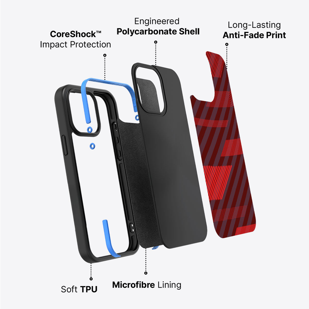 Orange Twill Play - iPhone 14 Plus Case #case type_core (non magsafe)