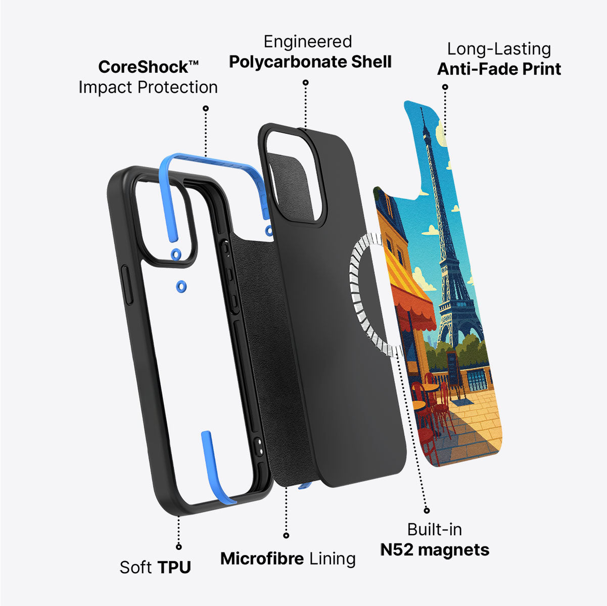 Paris - iPhone 14 Plus Case #case type_core (magsafe)