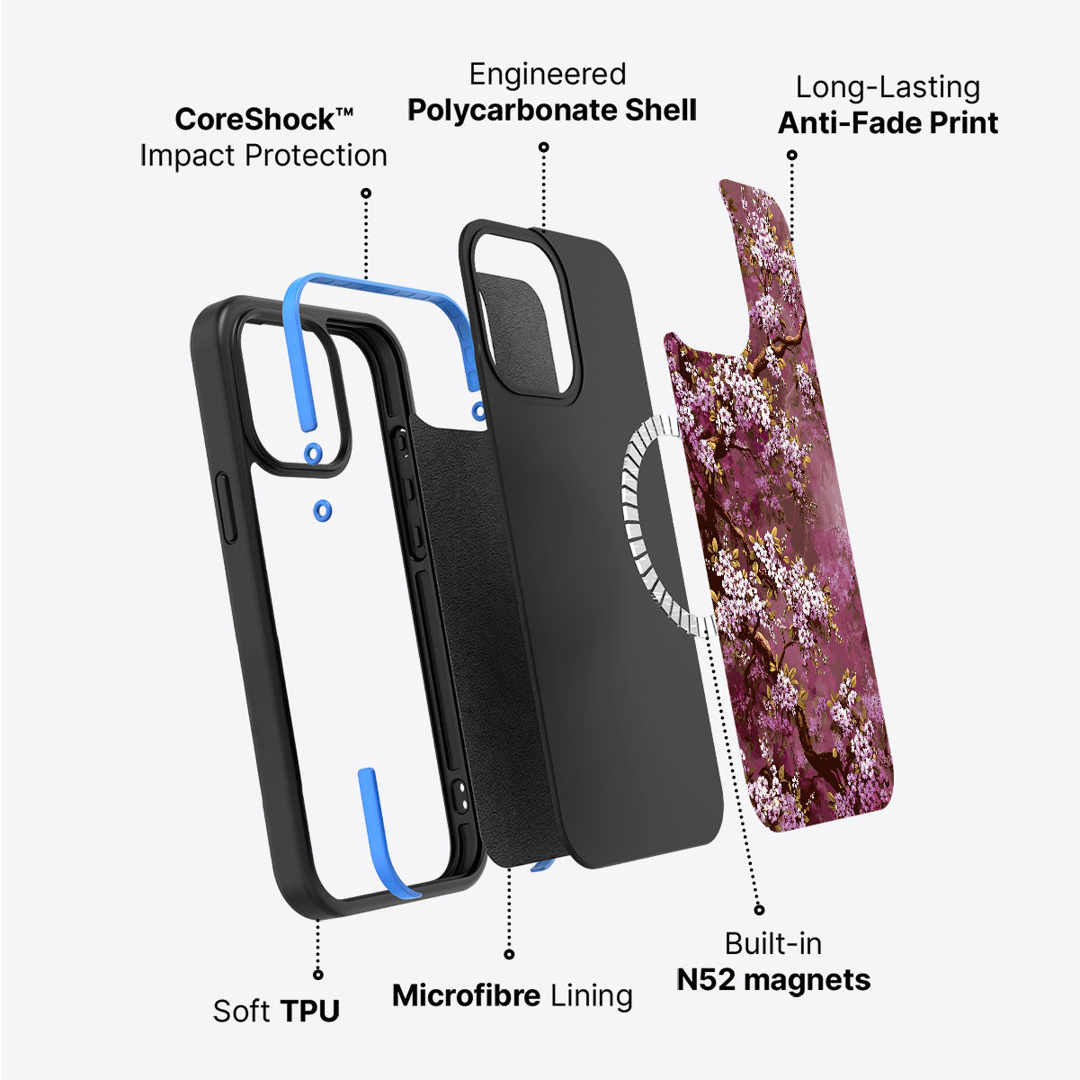 Rose Whisper - iPhone 14 Plus Case #case type_core (magsafe)