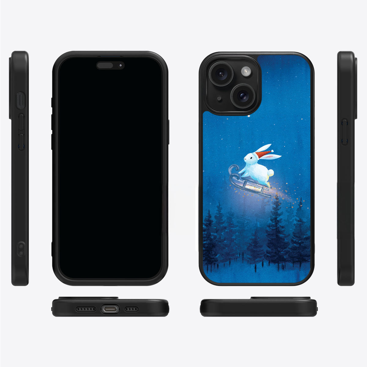 Santa Bunny - iPhone 14 Plus Case #case type_core (magsafe), #case type_core (non magsafe)