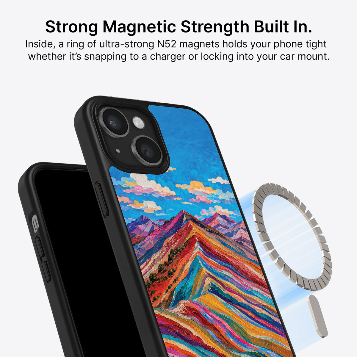 iPhone 14 Plus MagSafe case – Spectrum Ridge design