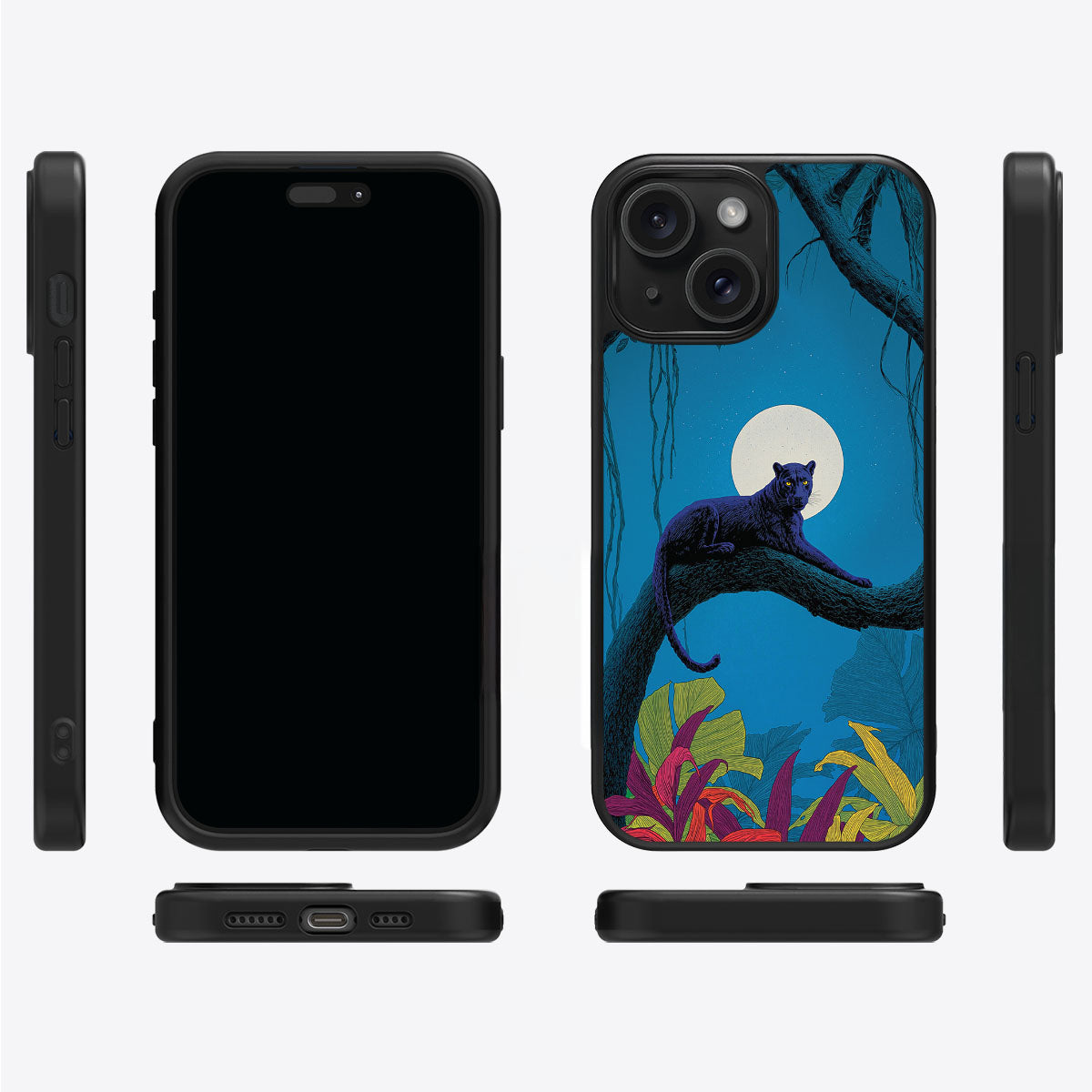 Tropic Panther - iPhone 14 Plus Case
