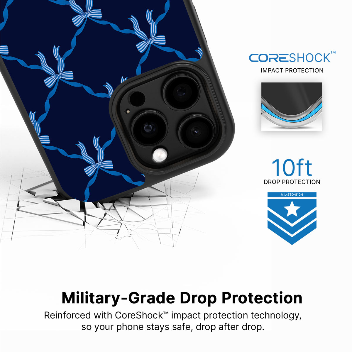 Azure Elegance - iPhone 14 Pro Case