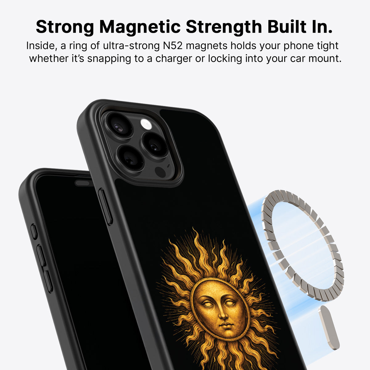 iPhone 14 Pro MagSafe case – Celestial Sun design