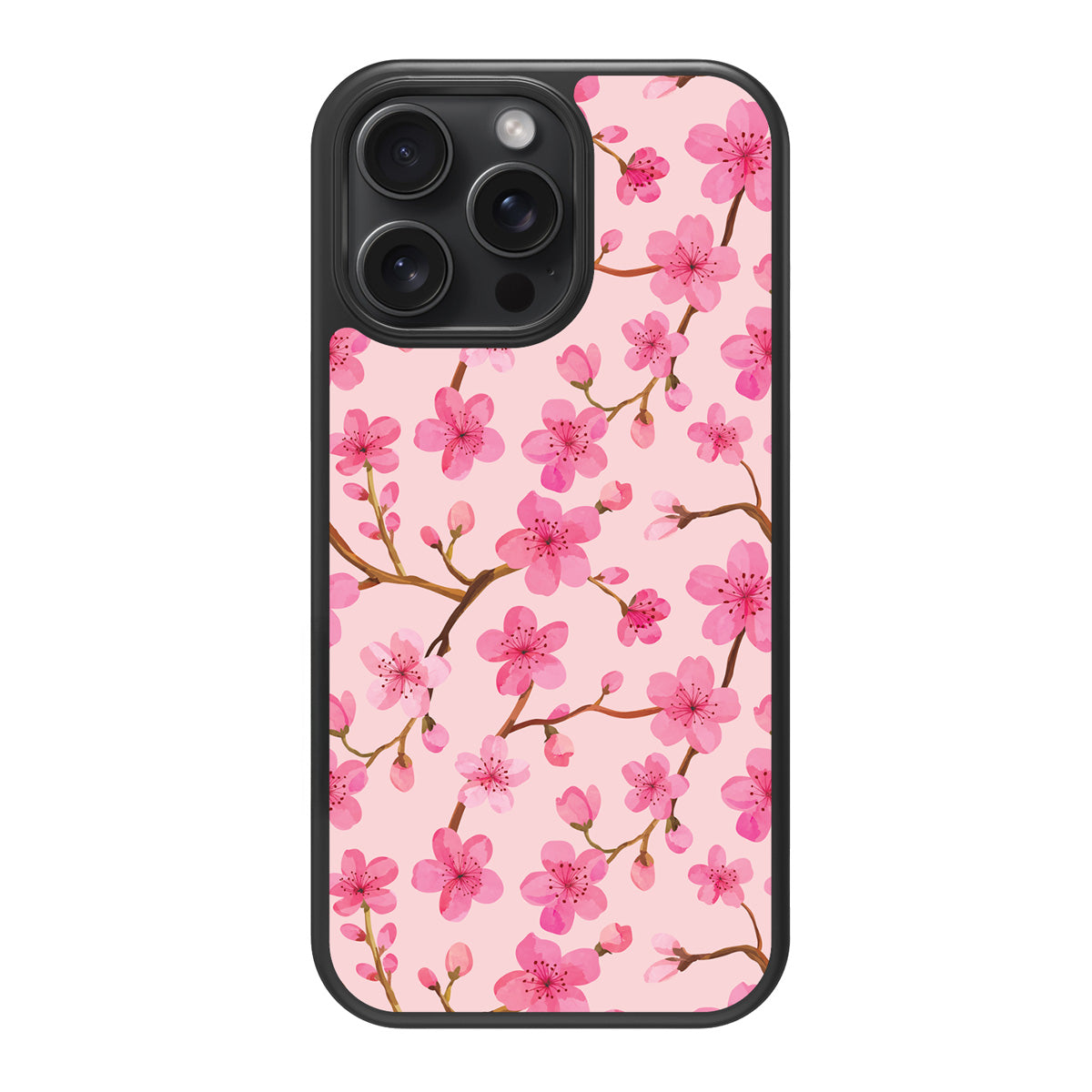 Cherry Blossom design back view – iPhone 14 Pro case