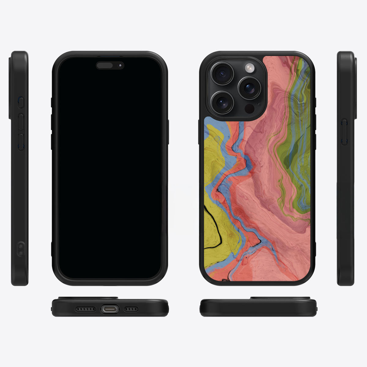 Coloured Rivers - iPhone 14 Pro Case, #case type_core (magsafe), #case type_core (non magsafe)