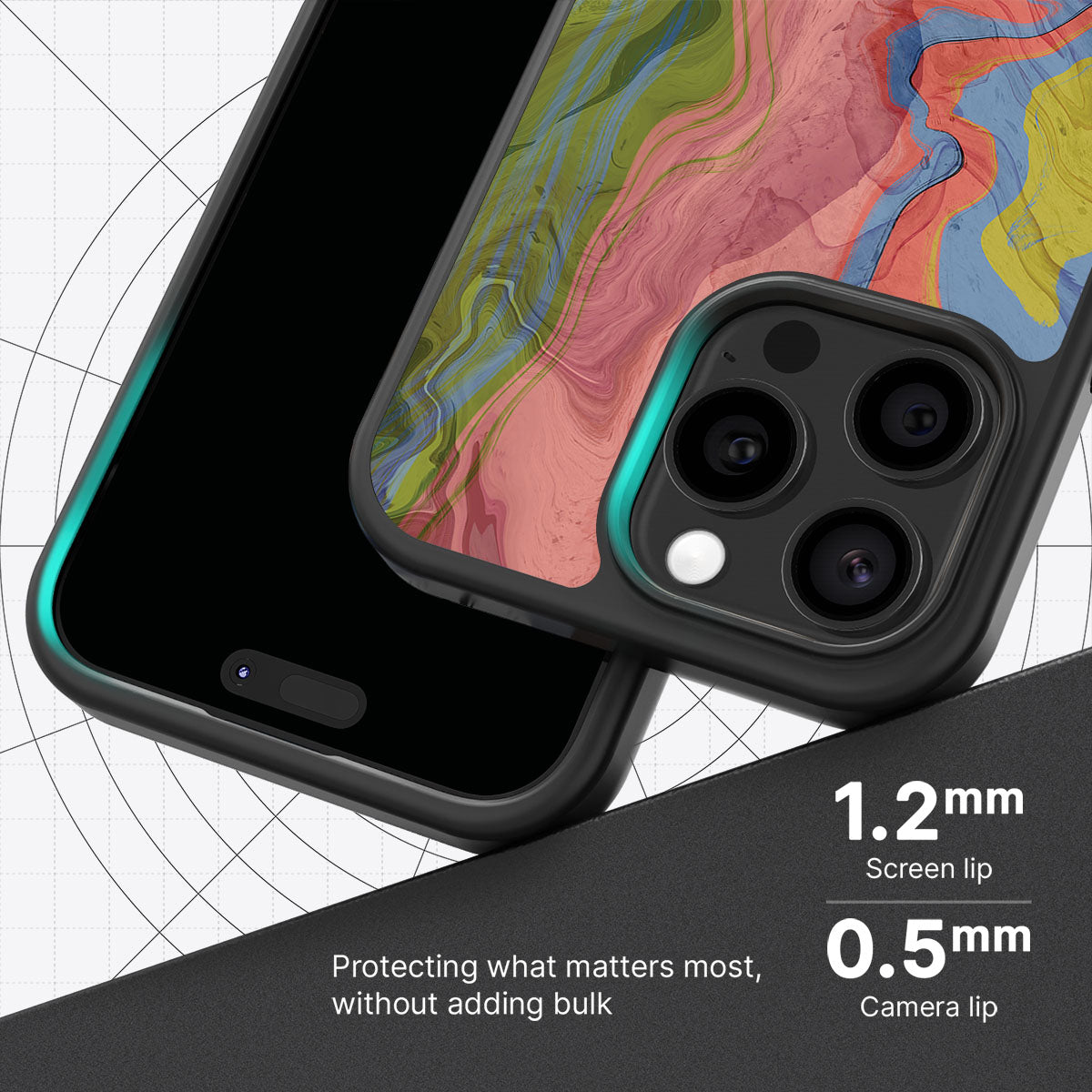 Coloured Rivers - iPhone 14 Pro Case, #case type_core (magsafe), #case type_core (non magsafe)
