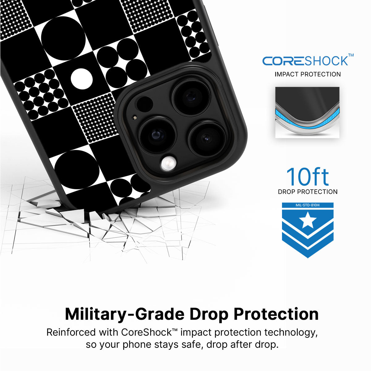 Grid and Orb - iPhone 14 Pro Case #case type_core (magsafe), #case type_core (non magsafe)