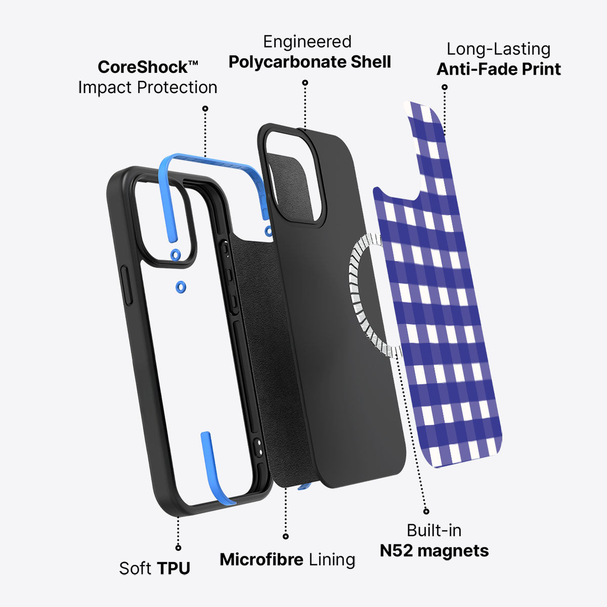 Nautical Grid - iPhone 14 Pro Case