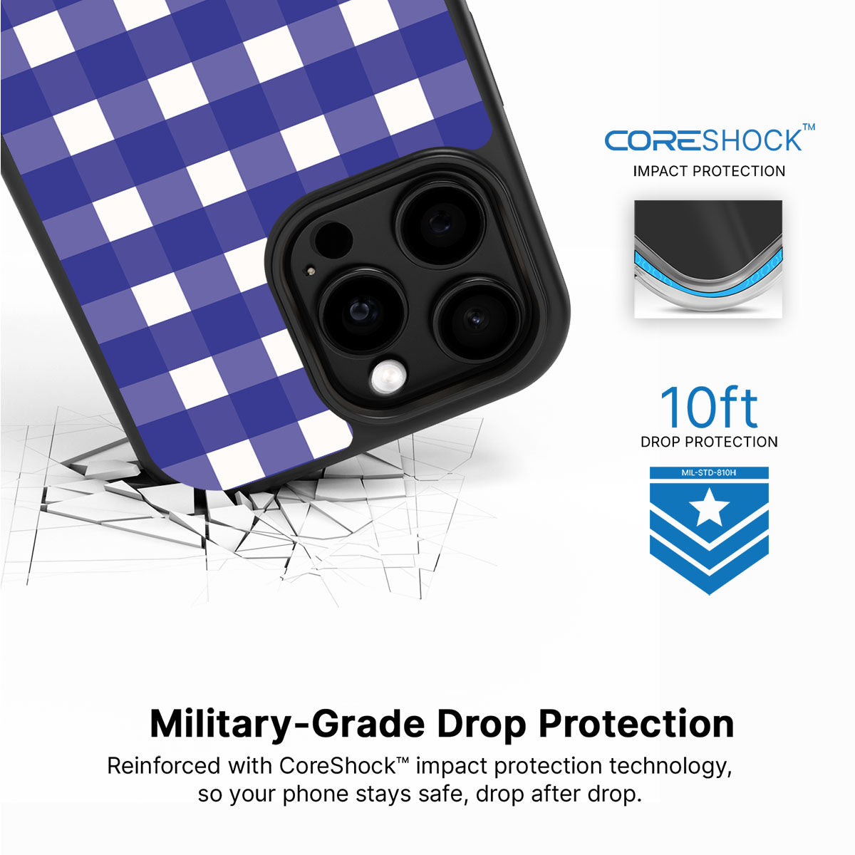 Nautical Grid - iPhone 14 Pro Case