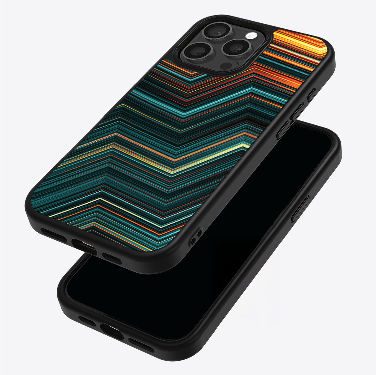 Techno Waves - iPhone 14 Pro Case #case type_core (magsafe), #case type_core (non magsafe)