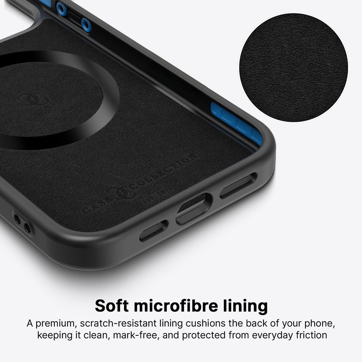 iPhone 14 Pro Max case interior – Aura Farming microfibre lining
